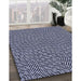 Machine Washable Transitional Night Blue Rug in a Family Room, wshpat296blu