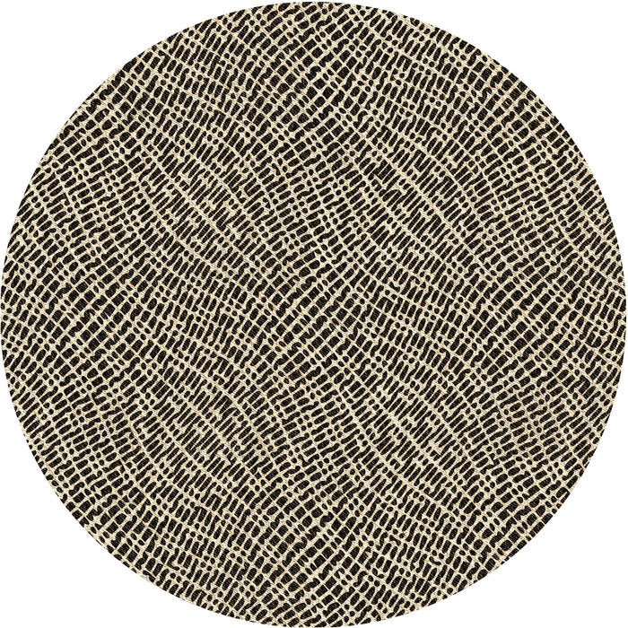 Square Patterned Midnight Gray Rug, pat296brn