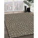 Patterned Midnight Gray Rug in Family Room, pat296brn