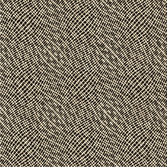 Round Patterned Midnight Gray Rug, pat296brn