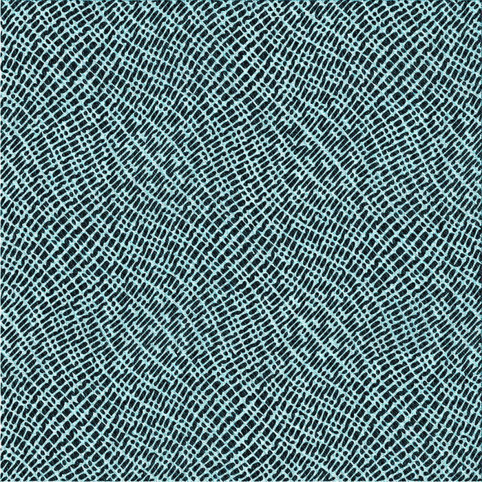 Round Patterned Blue Rug, pat296lblu