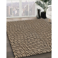 Patterned Black Brown Rug, pat296org