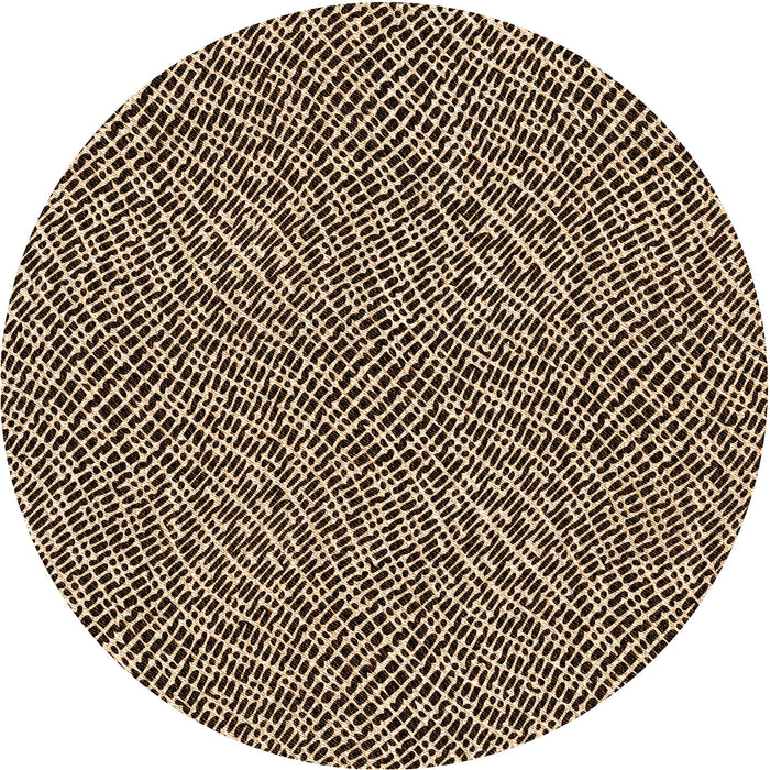 Square Patterned Black Brown Rug, pat296org