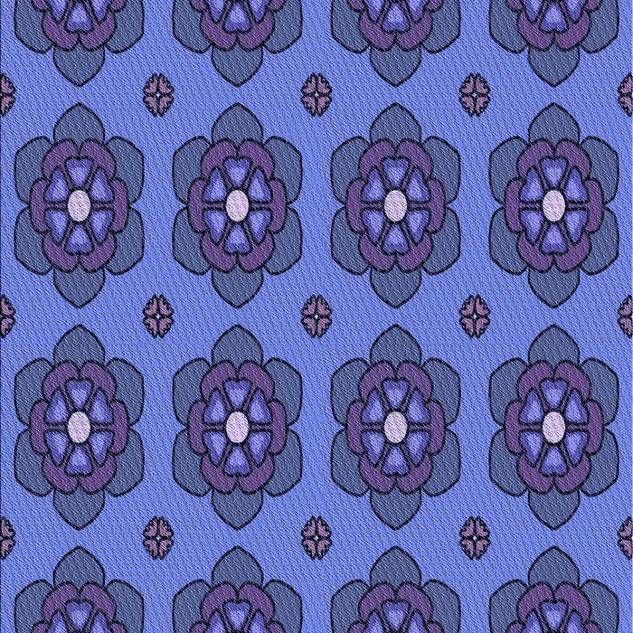 Patterned Sky Blue Rug, pat2960blu