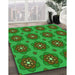 Machine Washable Transitional Lime Green Rug in a Family Room, wshpat2960grn