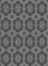 Patterned Gunmetal Gray Rug, pat2960gry