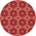 Square Machine Washable Transitional Red Rug in a Living Room, wshpat2960rd