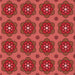 Round Patterned Red Rug, pat2960rd