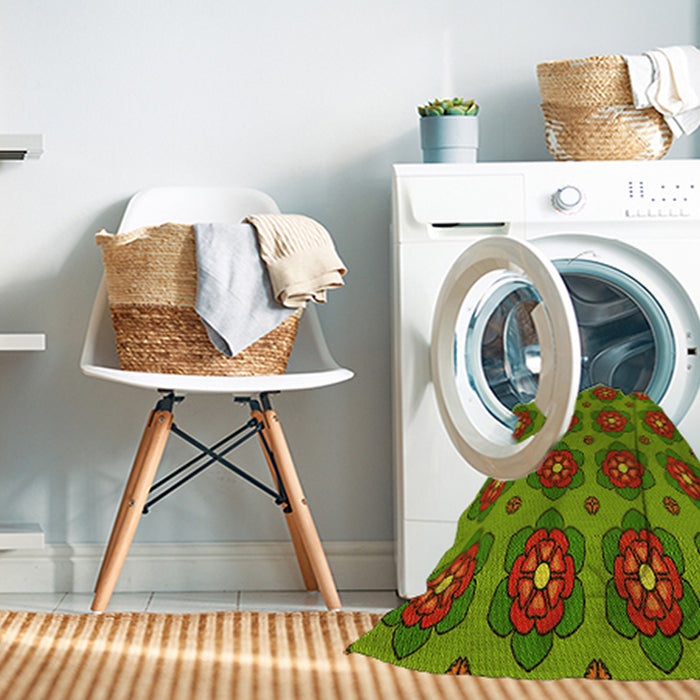 Machine Washable Transitional Dark Bronze Brown Rug in a Washing Machine, wshpat2960yw