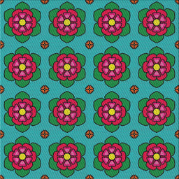 Square Patterned Spring Green Modern Rug, pat2960