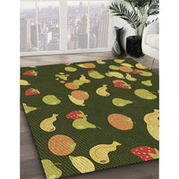 Patterned Milk Chocolate Brown Rug, pat2961brn