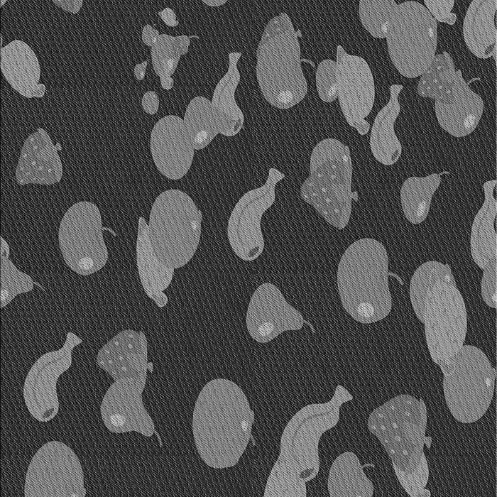 Patterned Charcoal Black Rug, pat2961gry