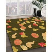 Patterned Bakers Brown Rug, pat2961org