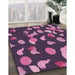 Machine Washable Transitional Orchid Purple Rug in a Family Room, wshpat2961pur