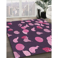 Patterned Orchid Purple Rug, pat2961pur