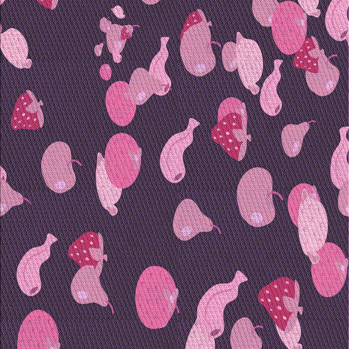 Patterned Orchid Purple Rug, pat2961pur