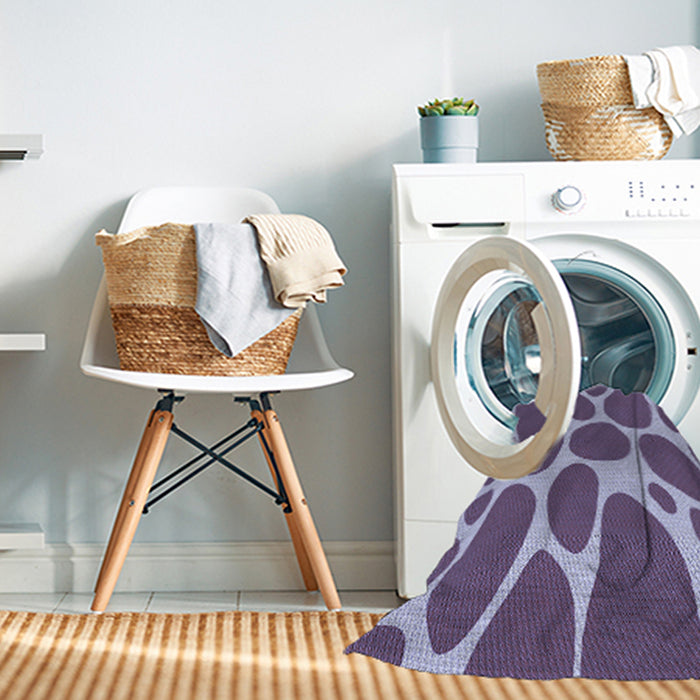 Machine Washable Transitional Purple Rug in a Washing Machine, wshpat2962blu