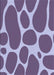 Machine Washable Transitional Purple Rug, wshpat2962blu