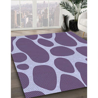 Patterned Purple Rug, pat2962blu