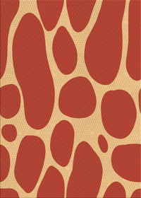 Machine Washable Transitional Orange Rug, wshpat2962org