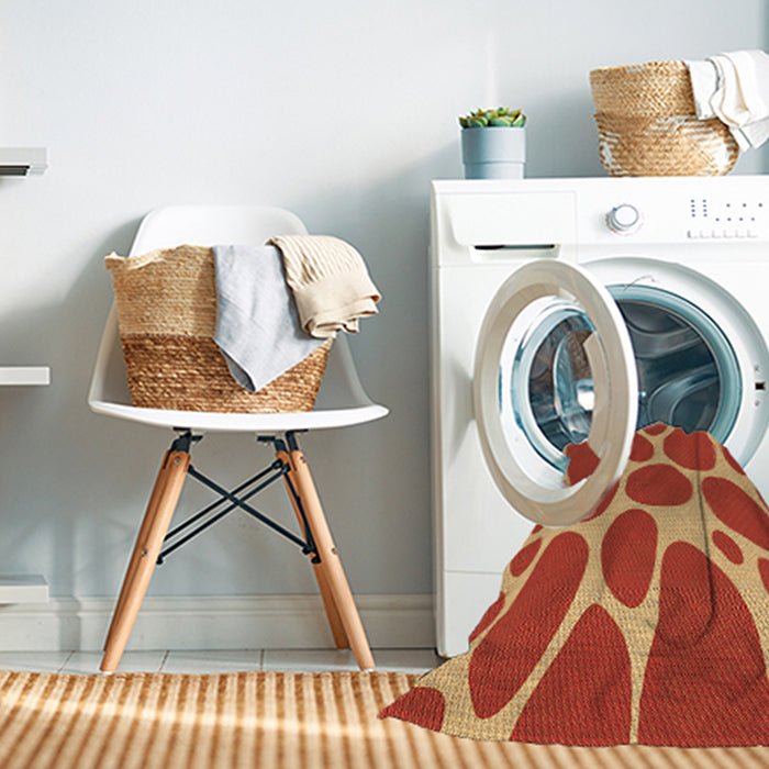 Machine Washable Transitional Orange Rug in a Washing Machine, wshpat2962org