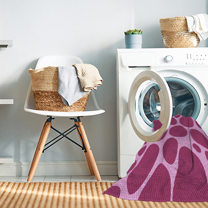 Machine Washable Transitional Raspberry Red Rug in a Washing Machine, wshpat2962pur