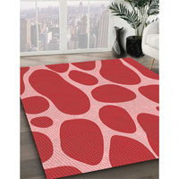 Patterned Red Rug, pat2962rd