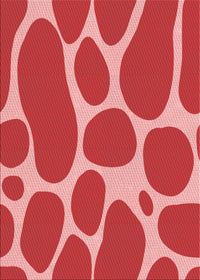 Machine Washable Transitional Red Rug, wshpat2962rd