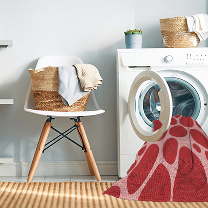 Machine Washable Transitional Red Rug in a Washing Machine, wshpat2962rd