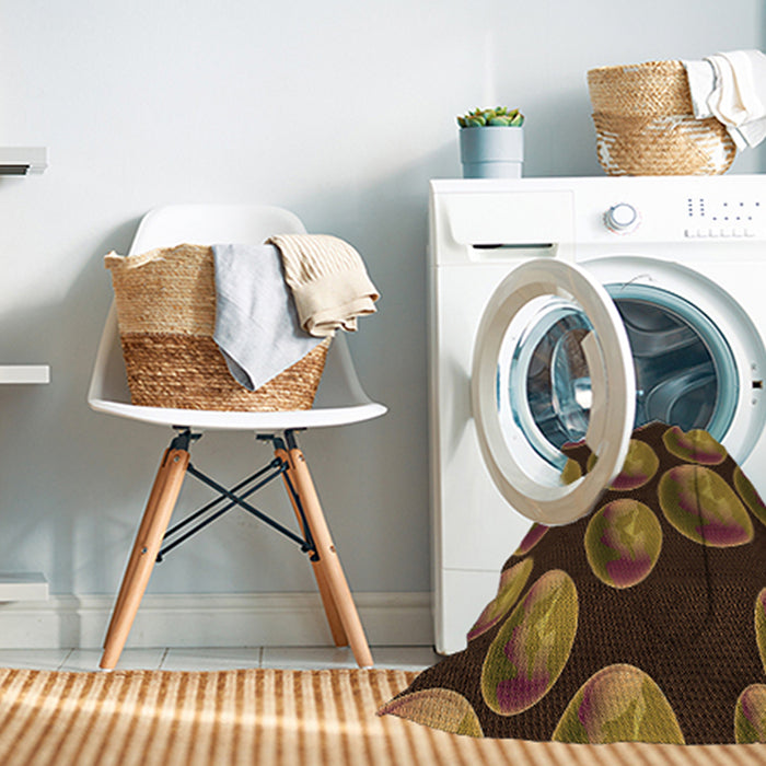 Machine Washable Transitional Night Red Rug in a Washing Machine, wshpat2963org