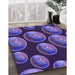 Machine Washable Transitional Purple Rug in a Family Room, wshpat2963pur