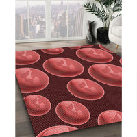 Patterned Red Rug, pat2963rd