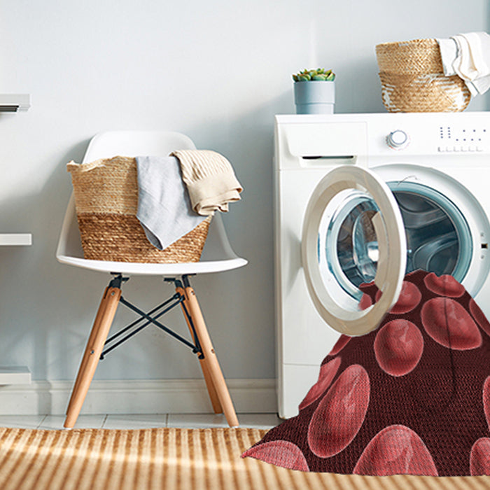 Machine Washable Transitional Red Rug in a Washing Machine, wshpat2963rd