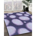 Machine Washable Transitional Deep Periwinkle Purple Rug in a Family Room, wshpat2964blu