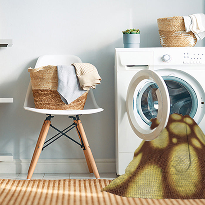 Machine Washable Transitional Saddle Brown Rug in a Washing Machine, wshpat2964brn