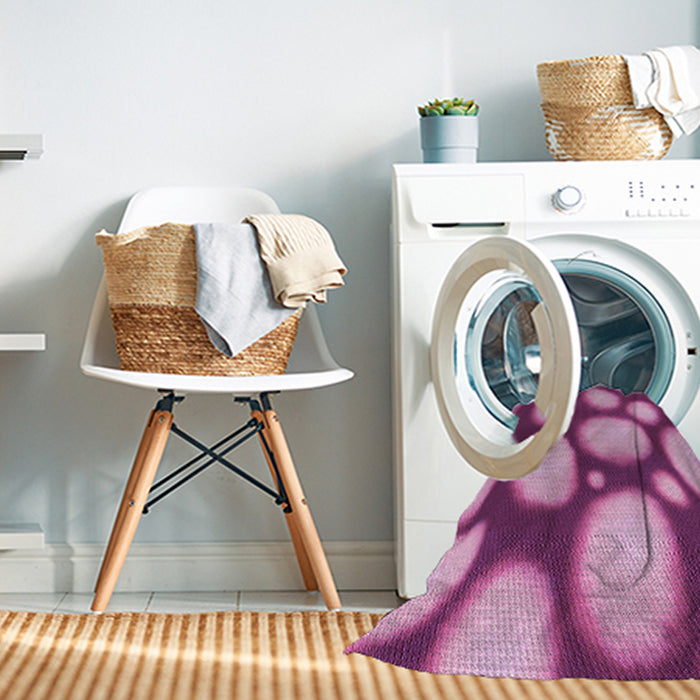 Machine Washable Transitional Violet Purple Rug in a Washing Machine, wshpat2964pur
