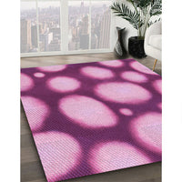 Patterned Violet Purple Rug, pat2964pur