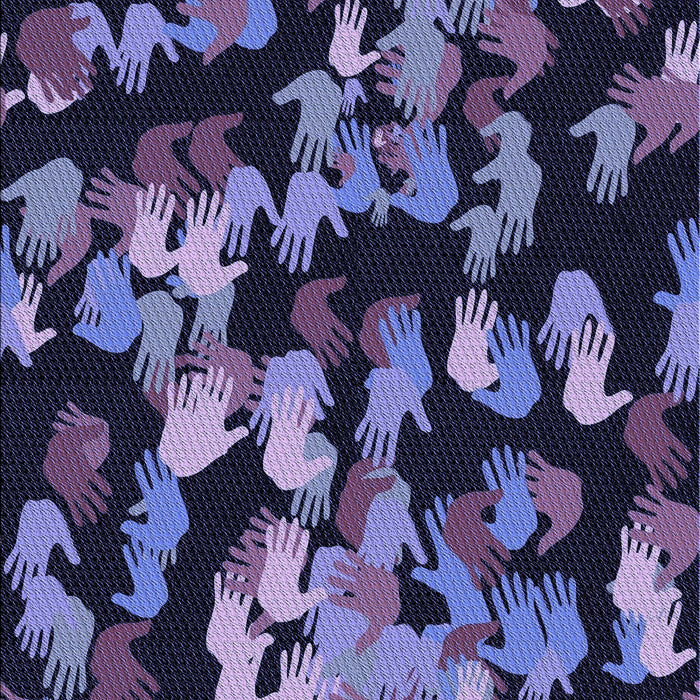 Patterned Night Blue Rug, pat2965blu