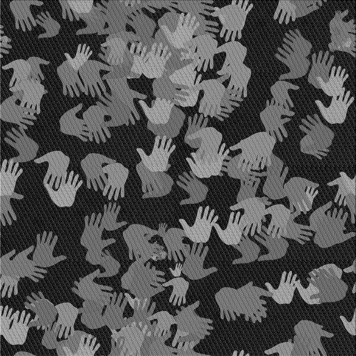 Round Patterned Gray Rug, pat2965gry