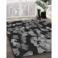 Patterned Gray Rug, pat2965gry