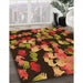 Patterned Sedona Brown Rug in Family Room, pat2965org