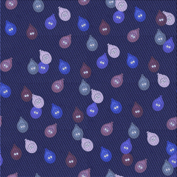 Round Patterned Slate Blue Rug, pat2966blu