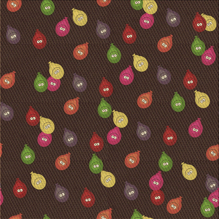 Round Patterned Red Brown Rug, pat2966brn