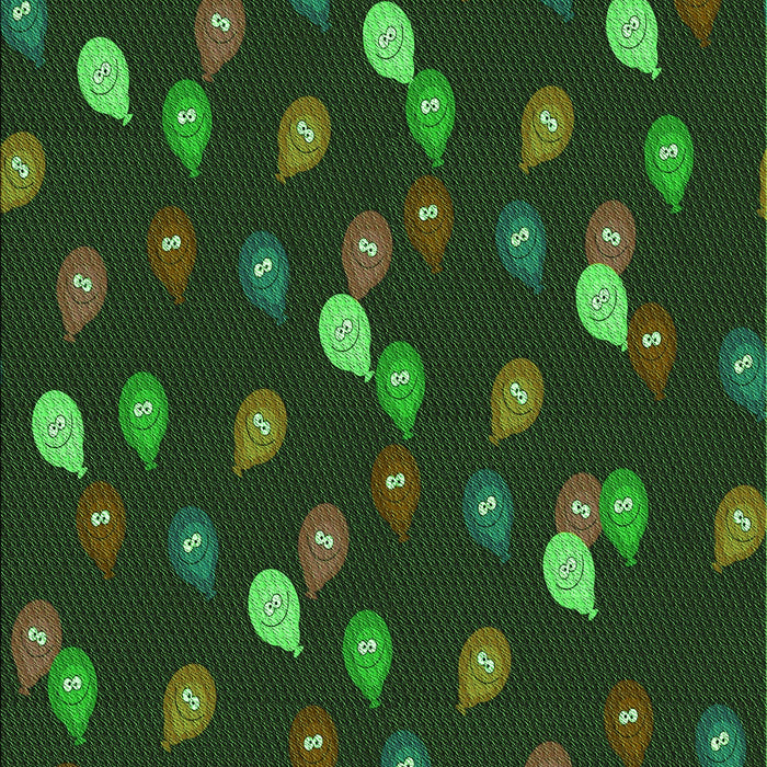 Patterned Dark Forest Green Rug, pat2966grn