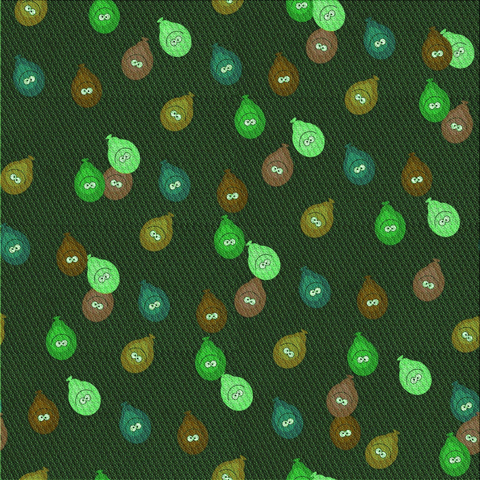 Round Patterned Dark Forest Green Rug, pat2966grn