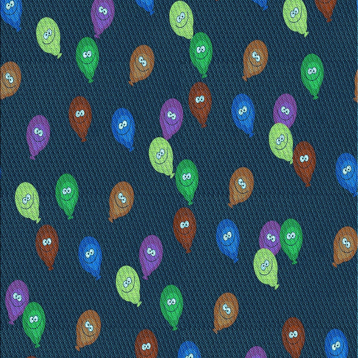 Patterned Dark Cyan Green Rug, pat2966lblu