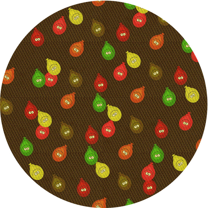 Square Machine Washable Transitional Oak Brown Rug in a Living Room, wshpat2966yw