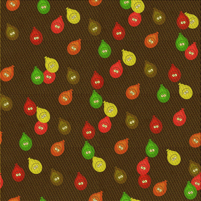 Round Patterned Oak Brown Rug, pat2966yw