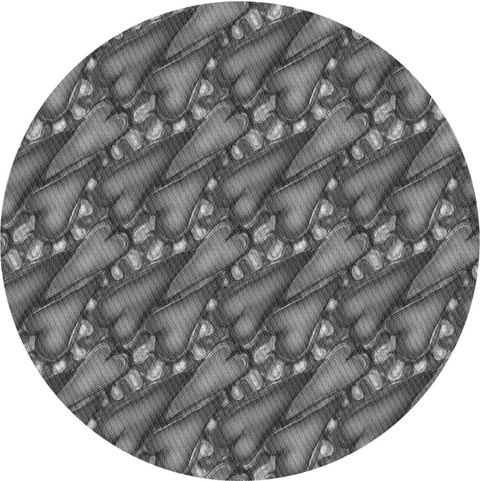 Square Machine Washable Transitional Black Rug in a Living Room, wshpat2967gry