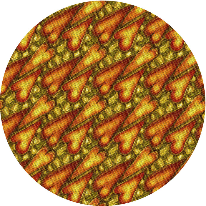 Square Machine Washable Transitional Tomato Red Rug in a Living Room, wshpat2967yw